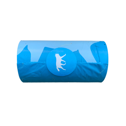 bio-based dog poop bags + bamboo dispenser