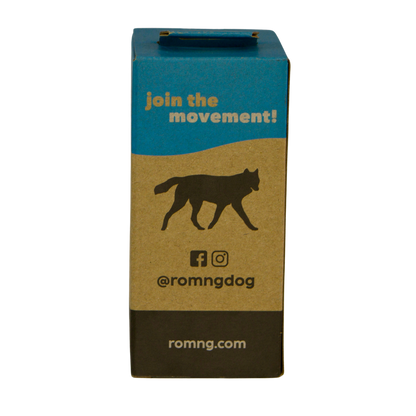 bio-based dog poop bags + bamboo dispenser