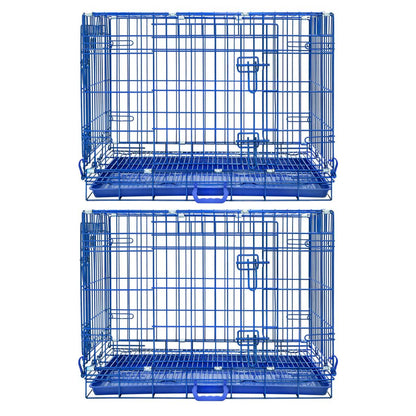 30" Collapsible Blue Dog Crate BLU30