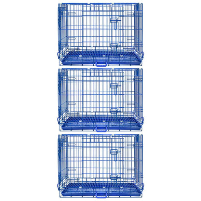 30" Collapsible Blue Dog Crate BLU30